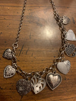 Heart chain necklace