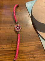 Pink snap bracelet