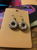 Chocolate donuts earrings