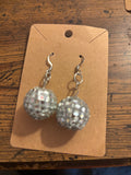 Mirror ball earrings