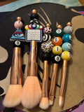 Rose gold fun time makeup brushes