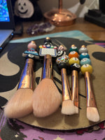 Rose gold fun time makeup brushes