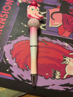 Pink boot pen