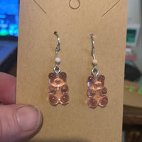 Pink ear ring bear clear