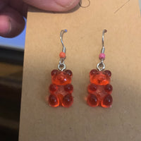 Teddy bear earrings