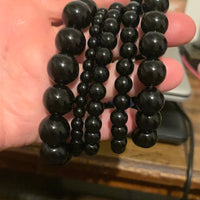 Black pearl bead bracelet