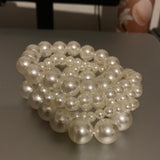 White pearl stackable bracelet